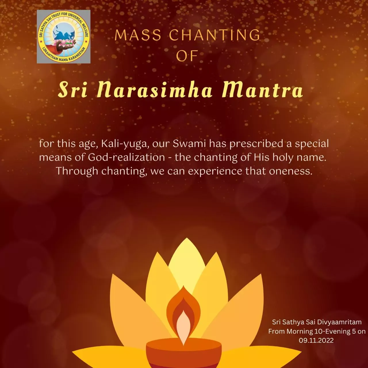 Mass Chanting of Narasimha Mantra