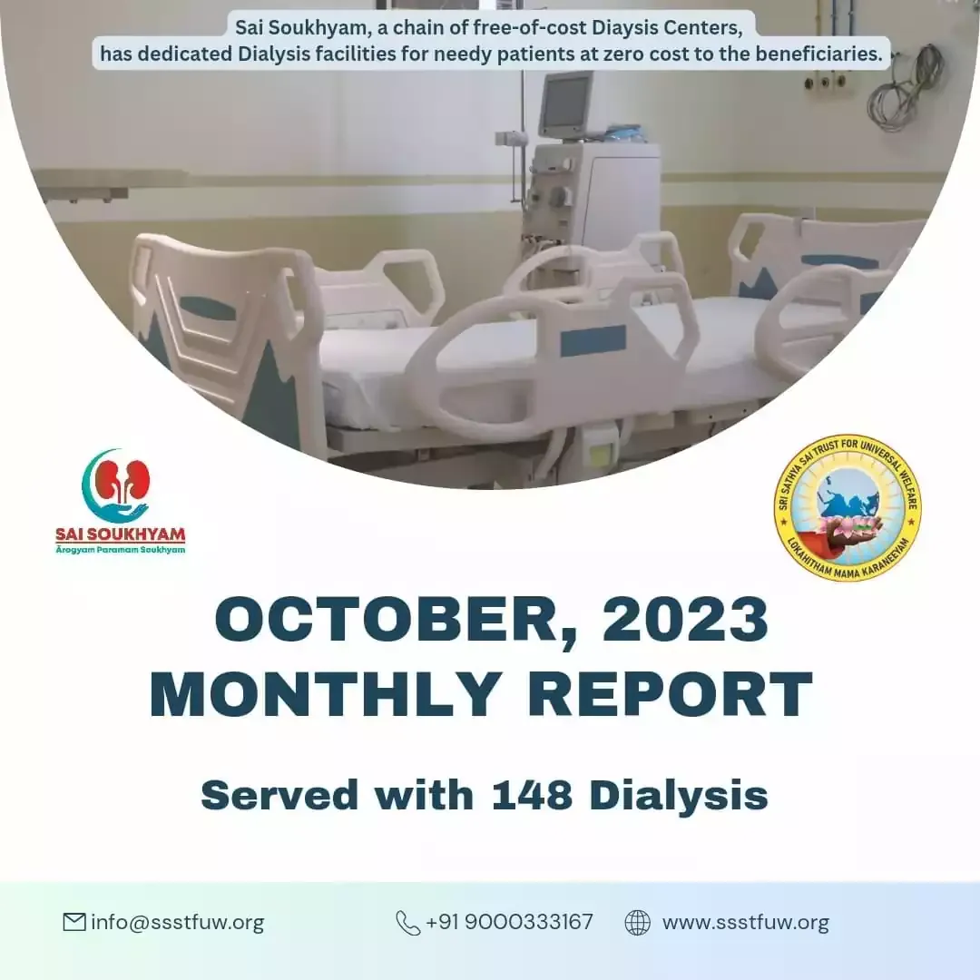 Sai Soukhyam Monthly Report